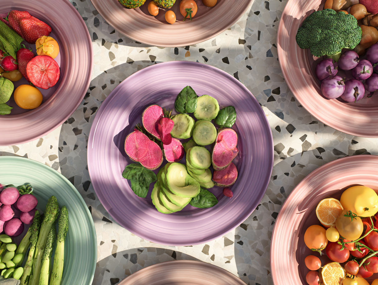 Čerstvé ovoce a zelenina pro přípravu zdravých pokrmů